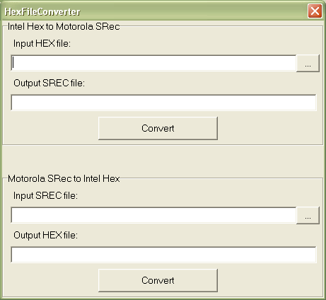 HexFormatConverter MainWindow