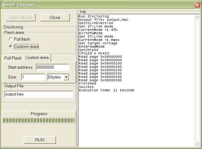 Stm32F1Discloser main form